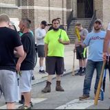 Tense face-off in Philadelphia neighborhood