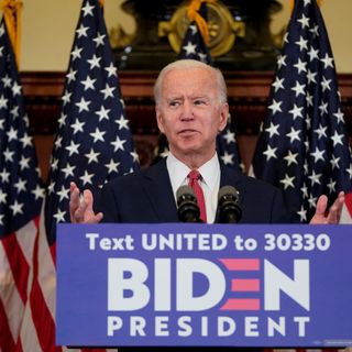 Biden, seeking a contrast with Trump, denounces the incumbent’s show of force against protesters and vows to heal racial wounds