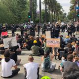 Black Lives Matter Employed Non-Violent Resistance At The Mayor's House. LAPD Backed Off