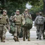 Hundreds of National Guard troops flow into D.C. from around the country