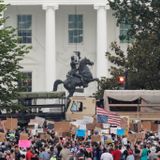 Thousands return to protest George Floyd's death near White House