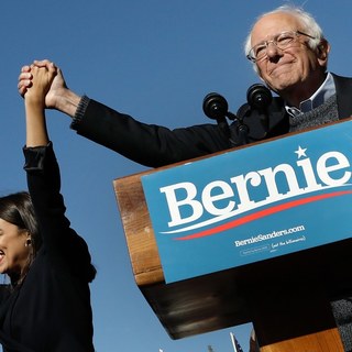 Bernie Sanders and Alexandria Ocasio-Cortez Make a Show of Force in Queens