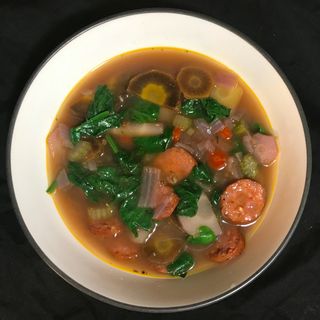 Andouille Sausage and Vegetable Soup (Whole 30-Friendly)