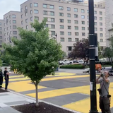 The city of Washington, D.C., is writing 'Black Lives Matter' in 35-foot letters outside the White House