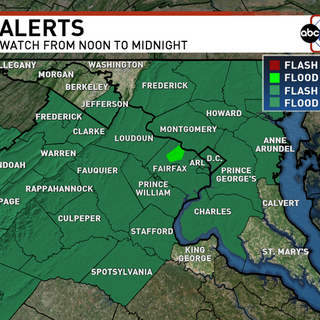 Weather Alert: Flash Flood Watch for the DC area today