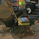 Fredericksburg removes controversial slave auction block early Friday