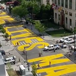 DC Mayor Has 'Black Lives Matter' Painted On Street Leading To White House