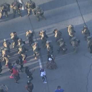 One perfect moment: Georgia National Guard, protesters dance the 'Macarena'