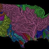 The veins of America: Stunning map shows every river basin in the US