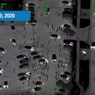 Tampa Bay law enforcement is watching protestors from the sky