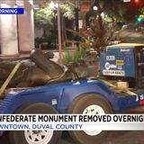 Confederate statue removed from park overnight; others in Jacksonville also coming down