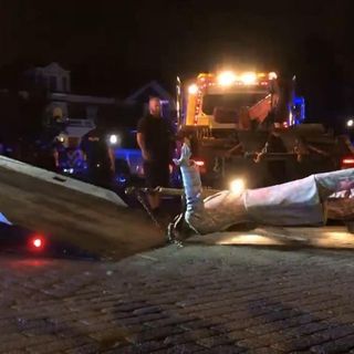 WATCH NOW: Statue of Jefferson Davis torn down on Monument Avenue