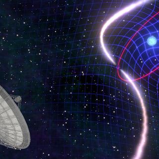 Astronomers witness the dragging of space-time in stellar cosmic dance