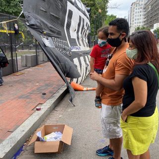 Parents Are Bringing Their Children To Black Lives Matter Plaza For A 'Once In A Lifetime Experience'