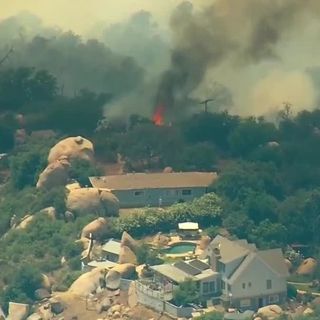 Skyline Fire chars 100 acres, evacuation orders lifted for Jamul area