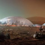 This plan for a Martian city under a dome is breathtaking