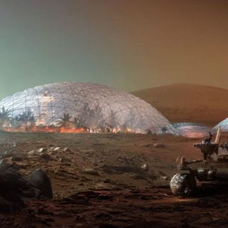 This plan for a Martian city under a dome is breathtaking