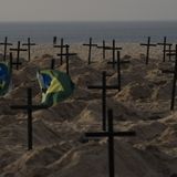 100 Graves Dug At Copacabana Beach To Protest Brazil's COVID-19 Response