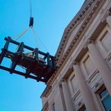 Crews remove Jefferson Davis statue from Kentucky Capitol