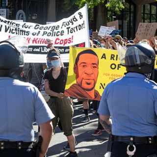 South Philly residents protect Columbus statue as Black Lives Matter protests and calls to ‘defund the police’ continue for third weekend