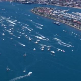 Boat Parade for President Trump Held in San Diego Bay