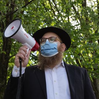 Young Hasidic Jews protest in support of black neighbors, challenging history of racial tensions