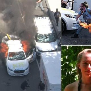 FBI tracked down white woman who set cop car alight using Etsy