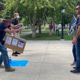 Photos: Rallies in Salt Lake City for and against law enforcement