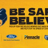 Memphis Grizzlies to distribute 20,000 ‘Believe Memphis’ face masks throughout the community