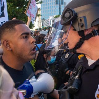 Tensions escalate after police officers arrive on scene of ‘Justice for Bernardo’ protest in Salt Lake City