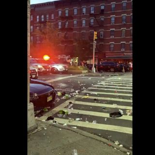 SEE IT: NYPD cops responding to shots fired met by angry Harlem crowd hurling bottles