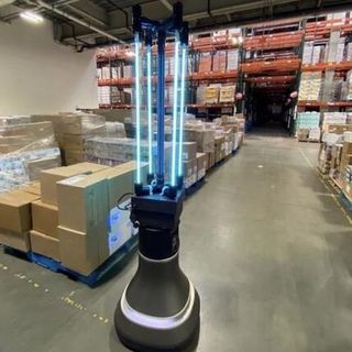 This robot quickly disinfects spaces using UV-C light