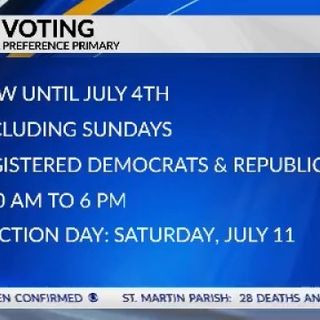 Louisiana’s Presidential Primary early voting opened Saturday