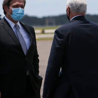 On record-breaking day, Mike Pence says Florida in a ‘much better place’ in coronavirus fight