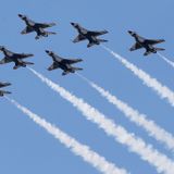 Military flyover over Philadelphia marks Fourth of July