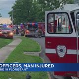 2 Florissant police officers and one civilian taken to hospital after apartment fire