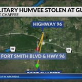 Military Humvee stolen at gunpoint near Fort Chaffee