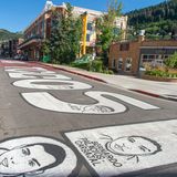 ‘Black Lives Matter’ and other messages about justice are painted on Park City’s historic Main Street