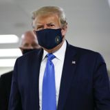 Trump wears mask in public for first time during pandemic