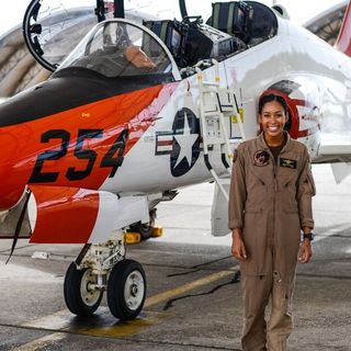 This officer is the Navy’s first known Black female tactical jet pilot